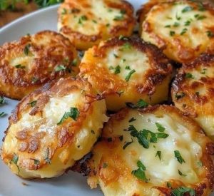 Baked Potato Rounds with Cheese A Delectable Treat