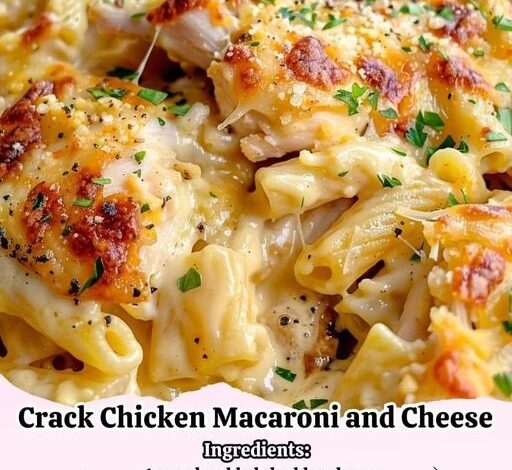 CRACK CHICKEN MACARONI AND CHEESE