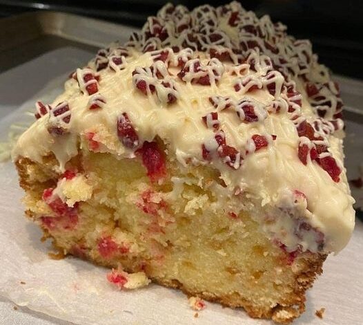 Cranberry Orange Bread with Simple Glaze