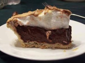 Old fashioned chocolate pie