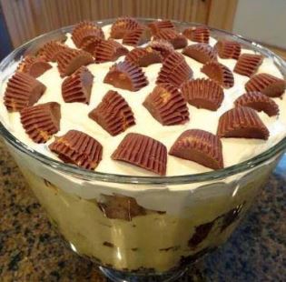 Peanut Butter Brownie Trifle