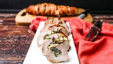 Spinach And Feta Stuffed Pork Tenderloin