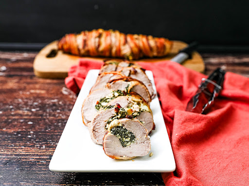 Spinach And Feta Stuffed Pork Tenderloin