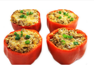 how to cook Skinny Cheeseburger Stuffed Peppers